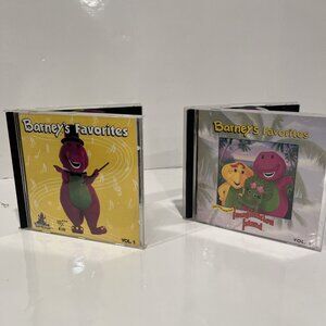 Barney's Favorites Vols 1 And 2 CDs 1994 Lyric Booklet Included Music Kids Songs